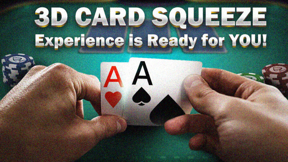 3D Card Squeeze in PPPoker: Live Poker Realism Online