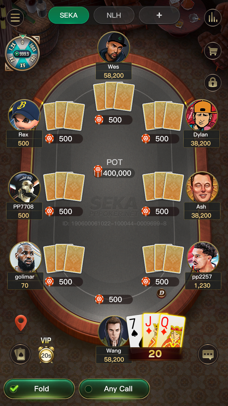 Exclusive table design for SEKA game